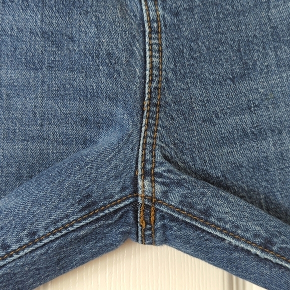 Loft Classic Medium Wash High Waist Slim Straight Leg Ankle Cropped Jeans 30/10 - Picture 13 of 15